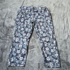 RBX Blue and White Floral Leggings